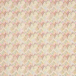 Schumacher 76312 Albizia Embroidery Pink & Leaf fabric swatch