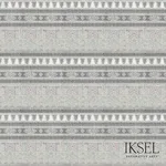 Schumacher RF906CR59 Alcazar Bayadere Grey fabric swatch