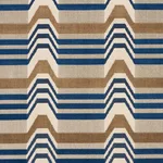 Schumacher 84810 Aldo Velvet Cadet & Camel fabric swatch
