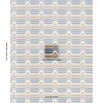 Schumacher 84810 Aldo Velvet Cadet & Camel fabric swatch