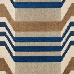 Schumacher 84810 Aldo Velvet Cadet & Camel fabric swatch