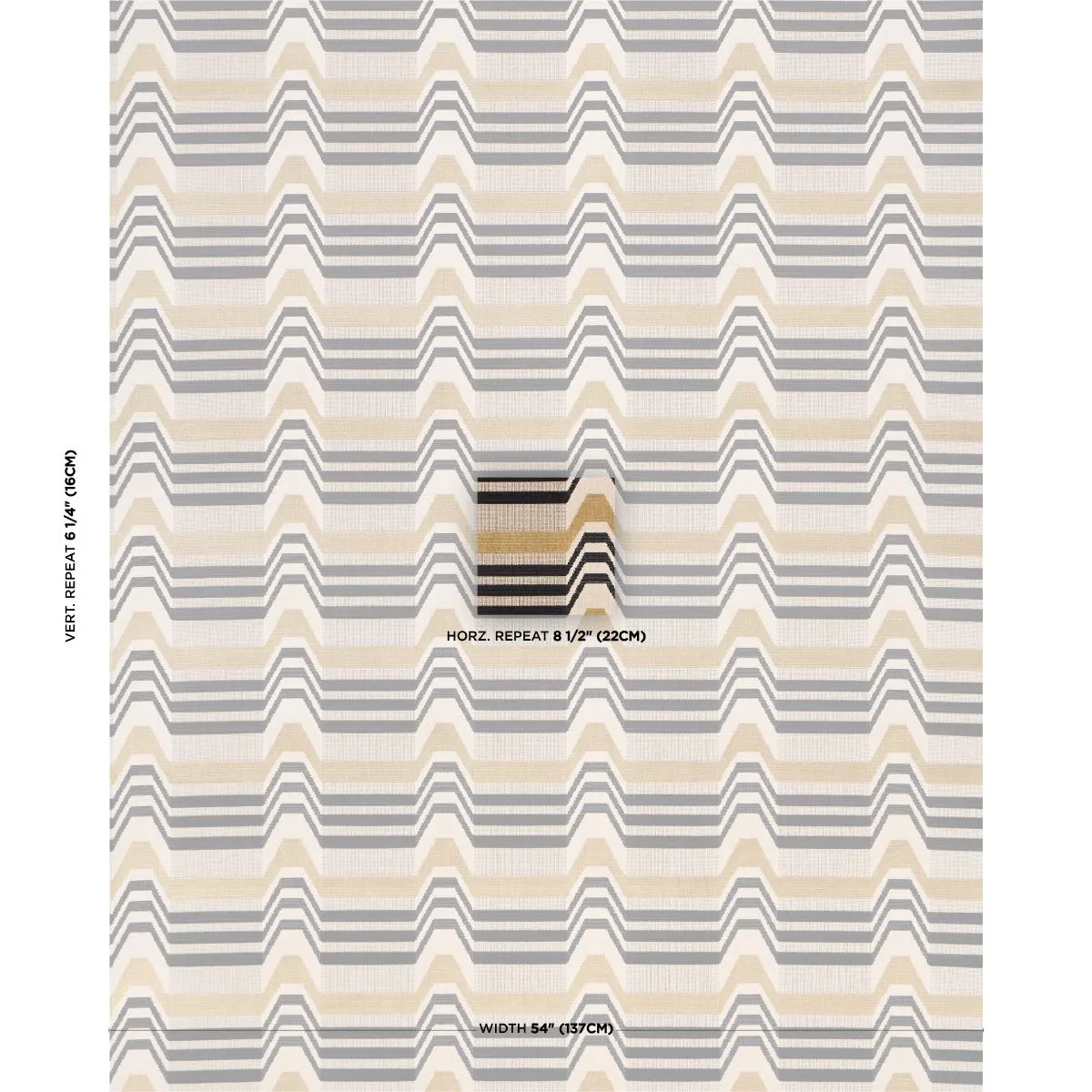 Schumacher 84812 Aldo Velvet Mocha & Noir fabric swatch