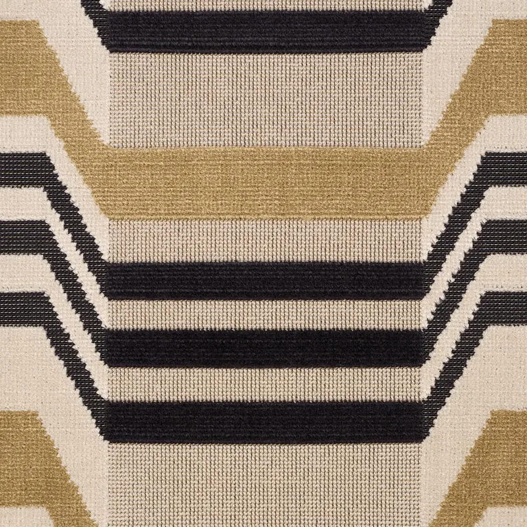 Schumacher 84812 Aldo Velvet Mocha & Noir fabric swatch