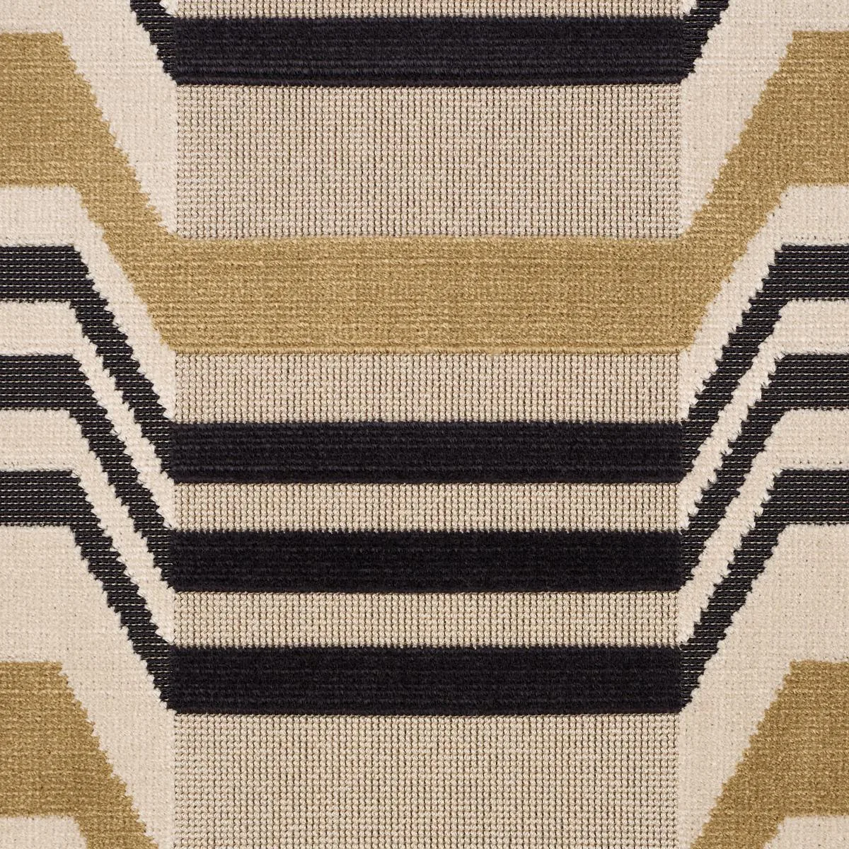 Schumacher 84812 Aldo Velvet Mocha & Noir fabric swatch
