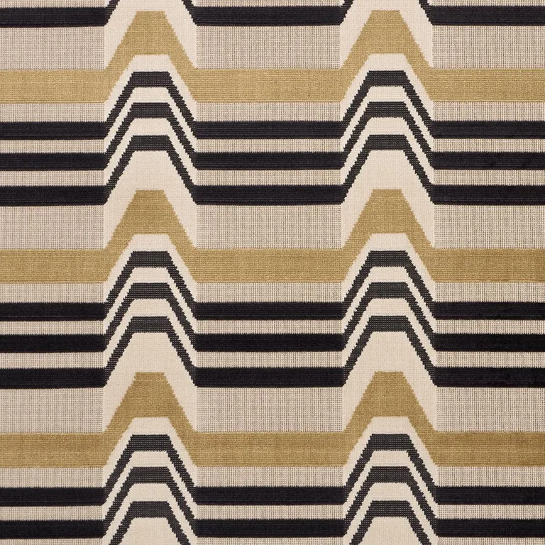 Schumacher 84812 Aldo Velvet Mocha & Noir fabric swatch