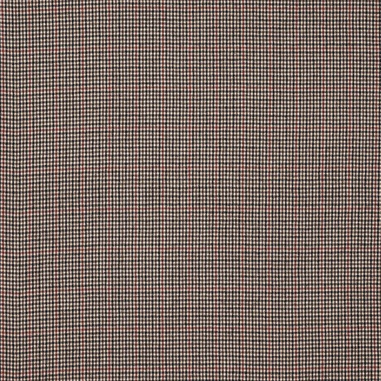 Schumacher 82330 Aldridge Wool Houndstooth Brown fabric swatch