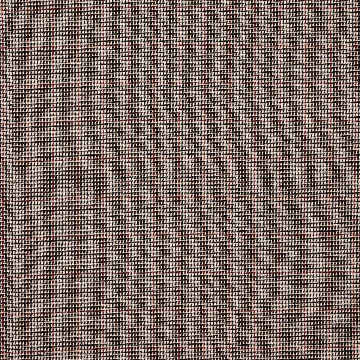 Schumacher 82330 Aldridge Wool Houndstooth Brown fabric swatch