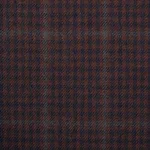 Schumacher 82332 Aldridge Wool Houndstooth Burgundy fabric swatch