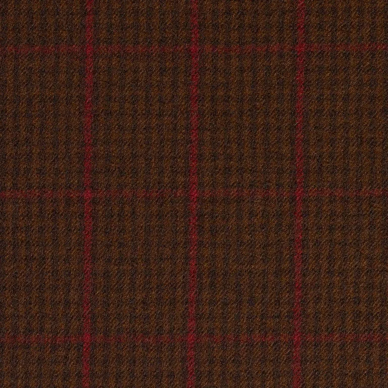 Schumacher 82334 Aldridge Wool Houndstooth Mocha fabric swatch