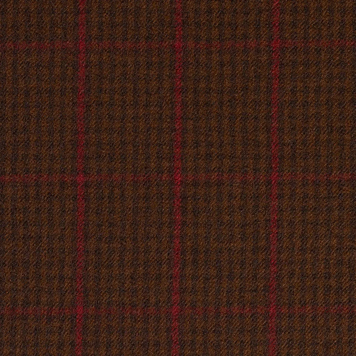 Schumacher 82334 Aldridge Wool Houndstooth Mocha fabric swatch