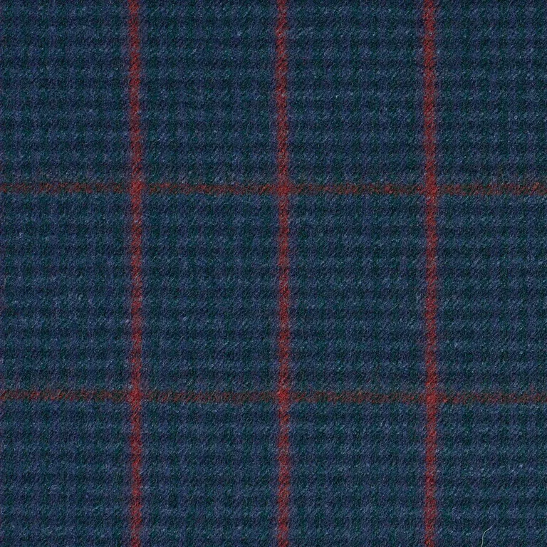 Schumacher 82335 Aldridge Wool Houndstooth Spruce fabric swatch