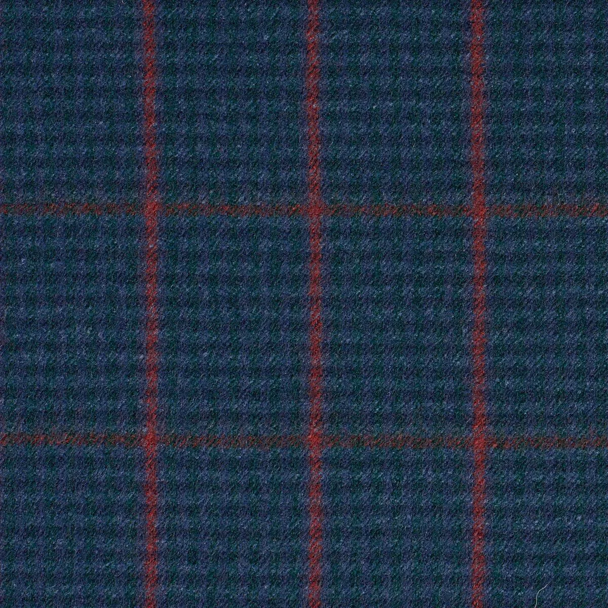 Schumacher 82335 Aldridge Wool Houndstooth Spruce fabric swatch