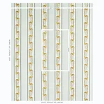 Schumacher 179380 Aleksy Stripe Neutral fabric swatch