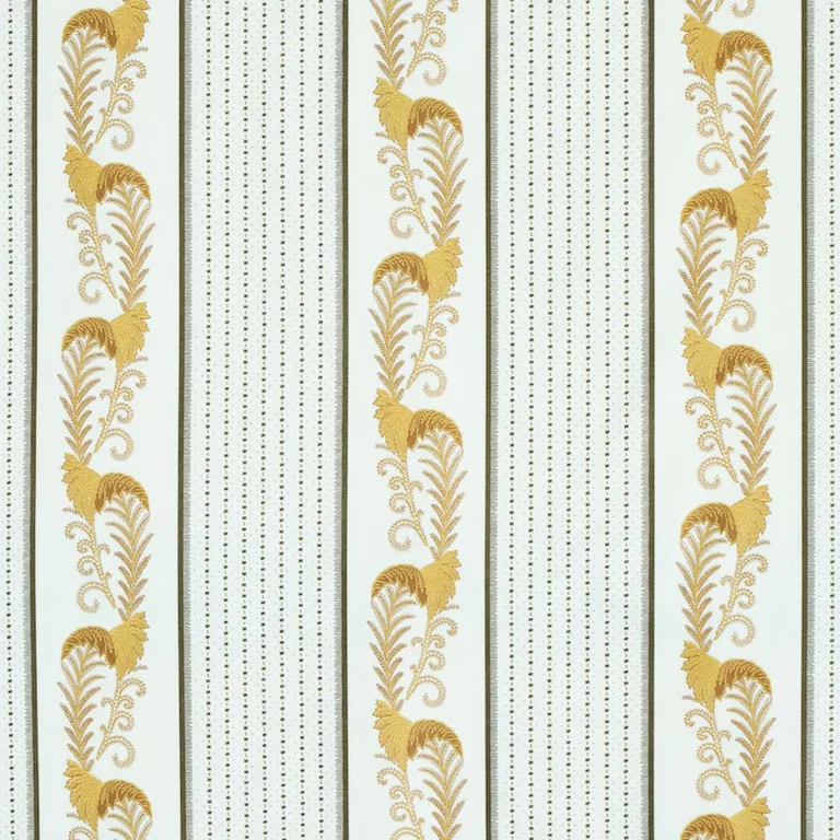 Schumacher 179380 Aleksy Stripe Neutral fabric swatch