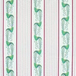 Schumacher 179382 Aleksy Stripe Plum fabric swatch