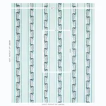 Schumacher 179381 Aleksy Stripe Teal fabric swatch