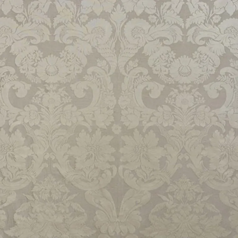 Schumacher 71521 Alento Damasco Pewter fabric swatch