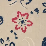 Schumacher 83130 Alessia Floral Parchment fabric swatch