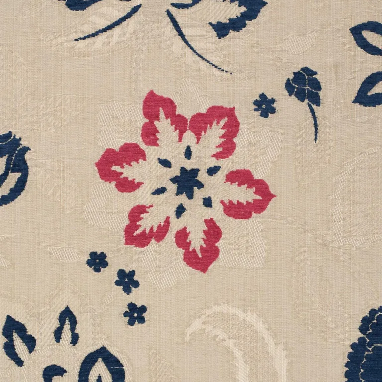 Schumacher 83130 Alessia Floral Parchment fabric swatch