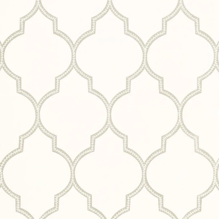 Schumacher 67331 Algiers Embroidery Linen fabric swatch