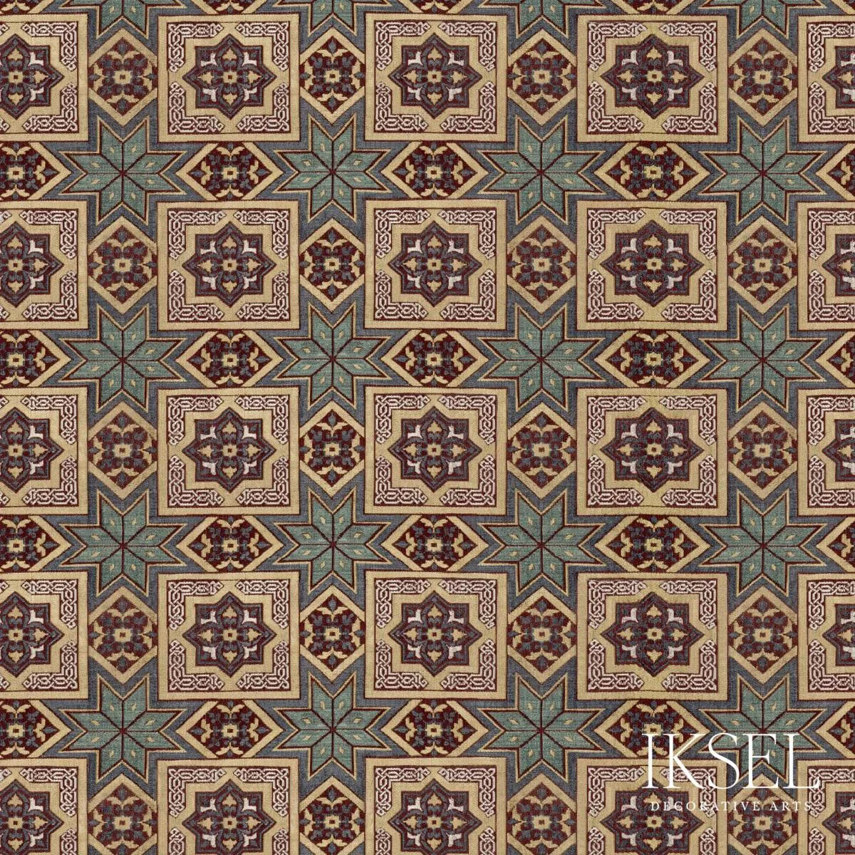 Schumacher RF907CS01 Alhambra Checks Original fabric swatch