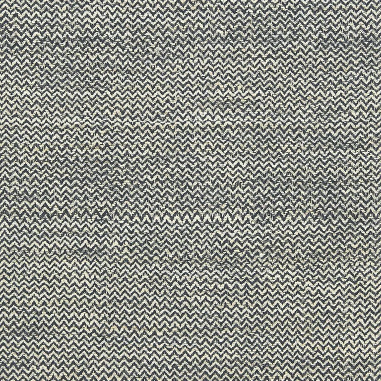 Schumacher 65831 Alhambra Weave Charcoal / Ivory fabric swatch