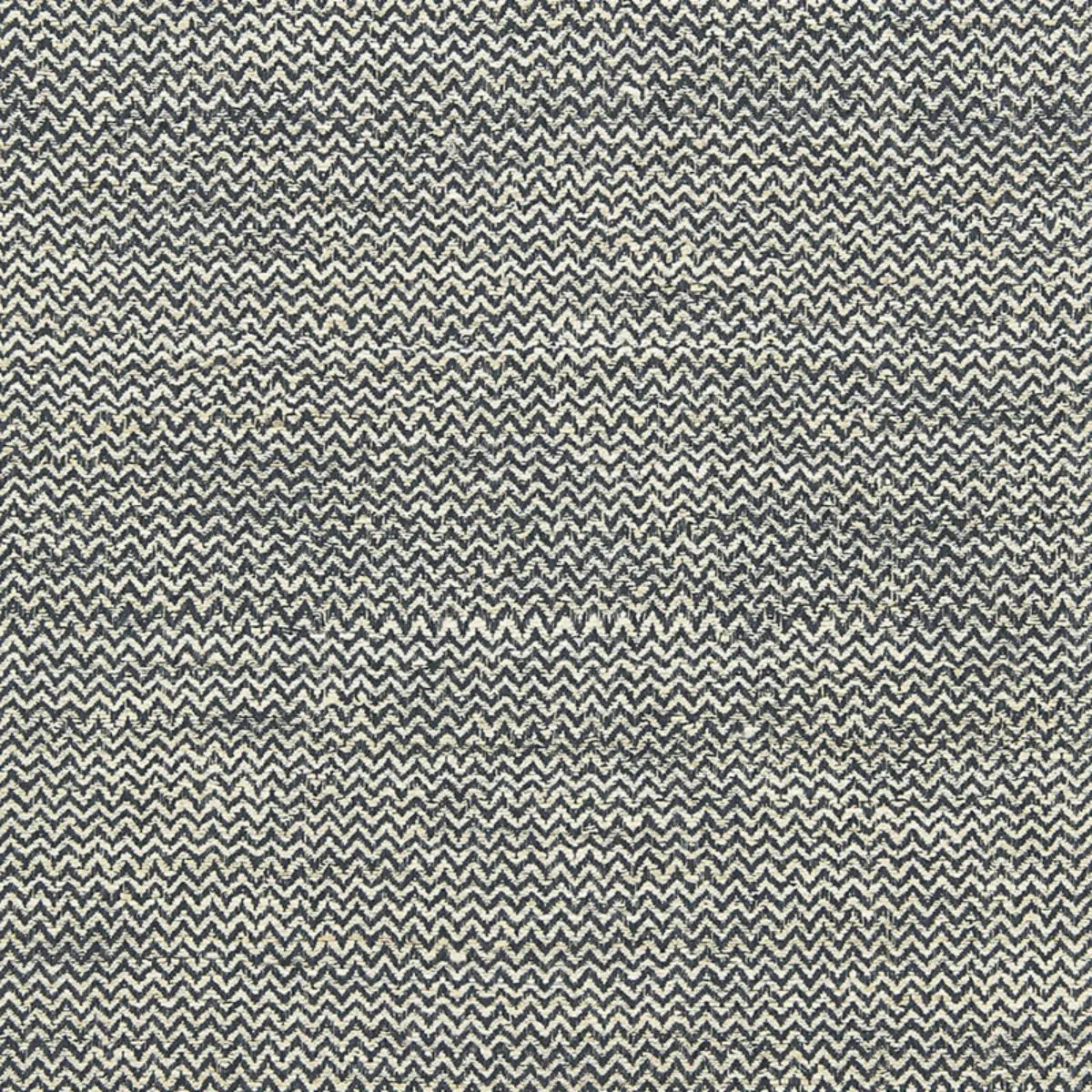 Schumacher 65831 Alhambra Weave Charcoal / Ivory fabric swatch