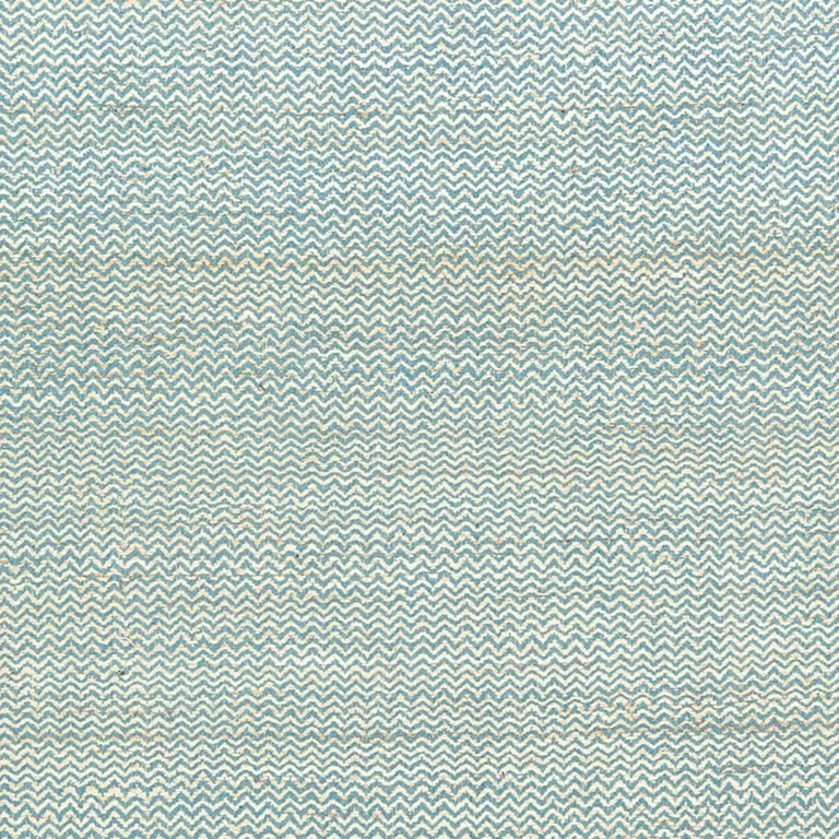 Schumacher 65834 Alhambra Weave Sky / Ivory fabric swatch