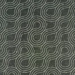 Schumacher 79400 Alma Indoor/Outdoor Carbon fabric swatch