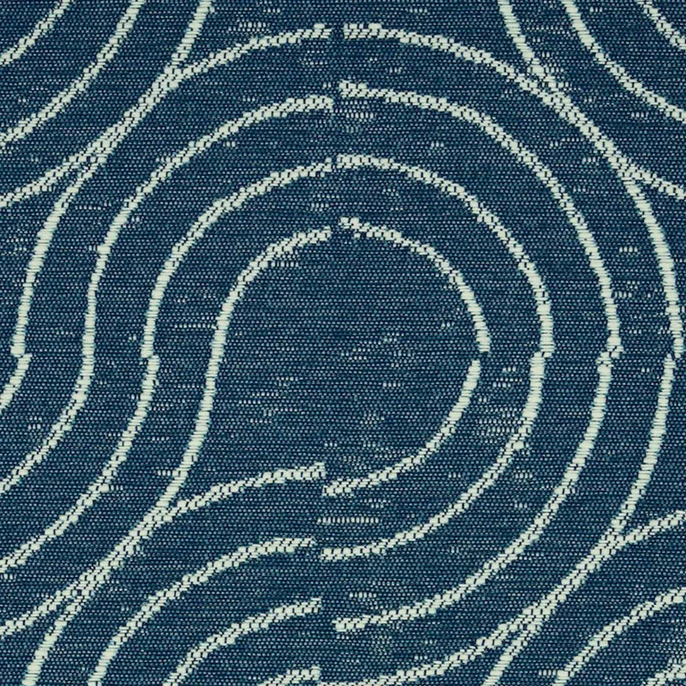 Schumacher 79401 Alma Indoor/Outdoor Denim fabric swatch