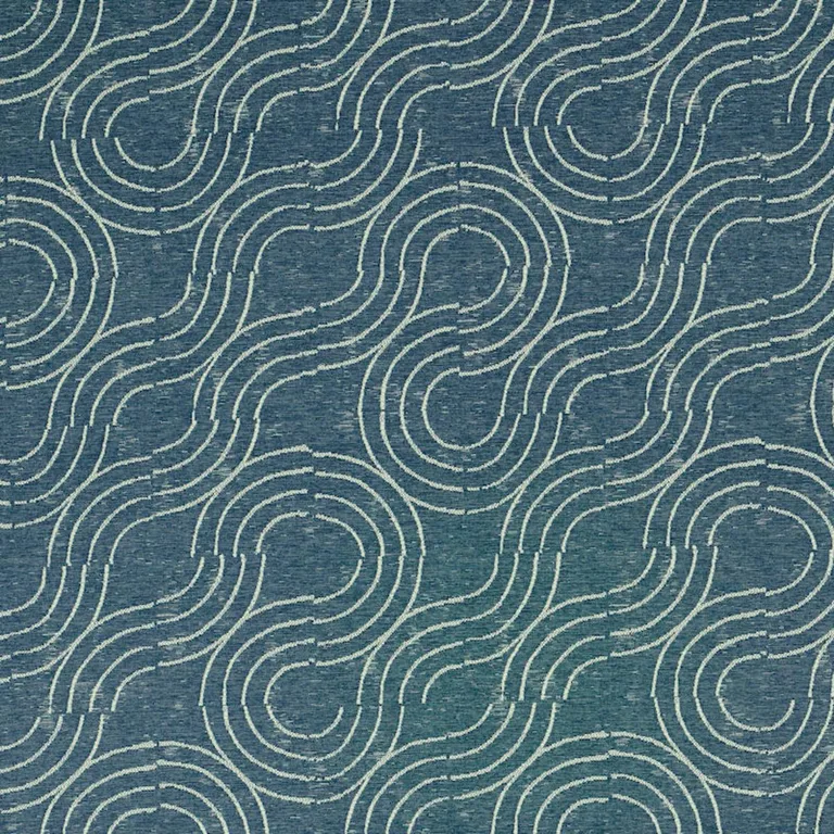 Schumacher 79401 Alma Indoor/Outdoor Denim fabric swatch