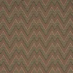 Schumacher 84970 Alpine Peaks Chevron Terracotta Desert fabric swatch