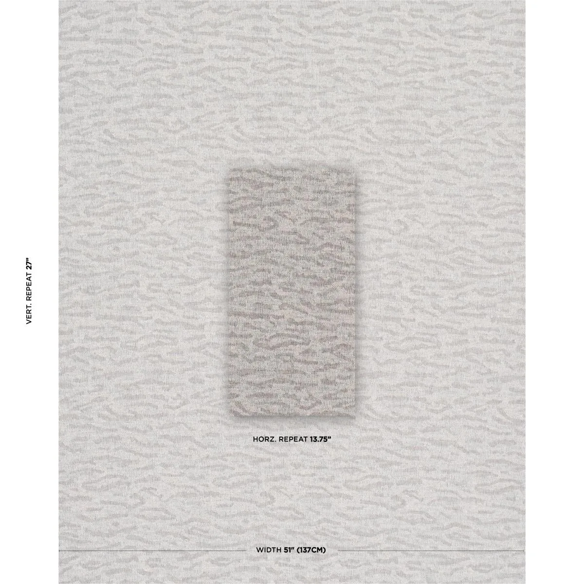 Schumacher 83971 Altamira Stone fabric swatch