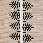 Schumacher 80523 Alva Hand Block Print Black fabric swatch