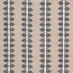 Schumacher 80522 Alva Hand Block Print Blue fabric swatch