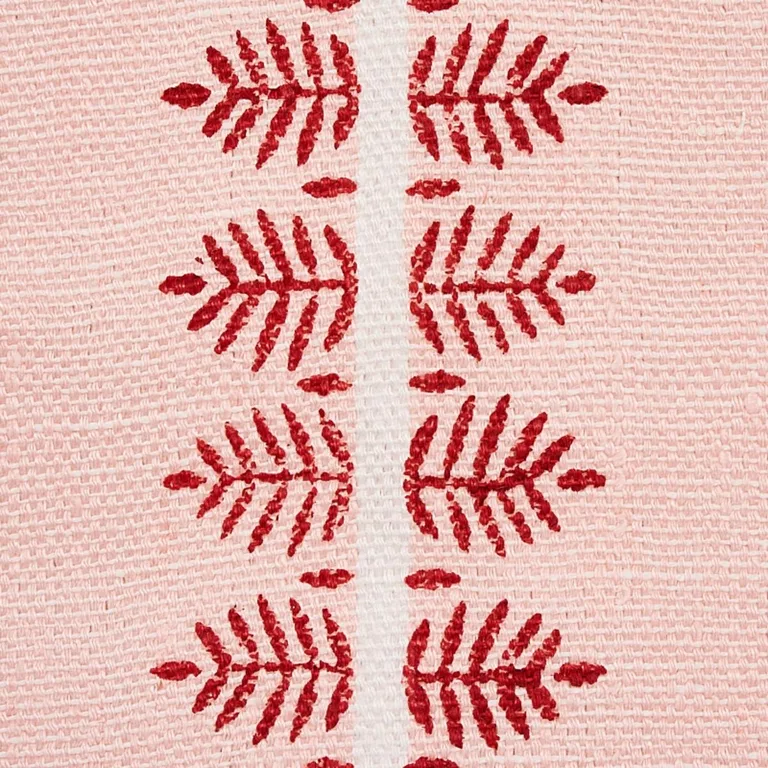 Schumacher 80520 Alva Hand Block Print Blush fabric swatch