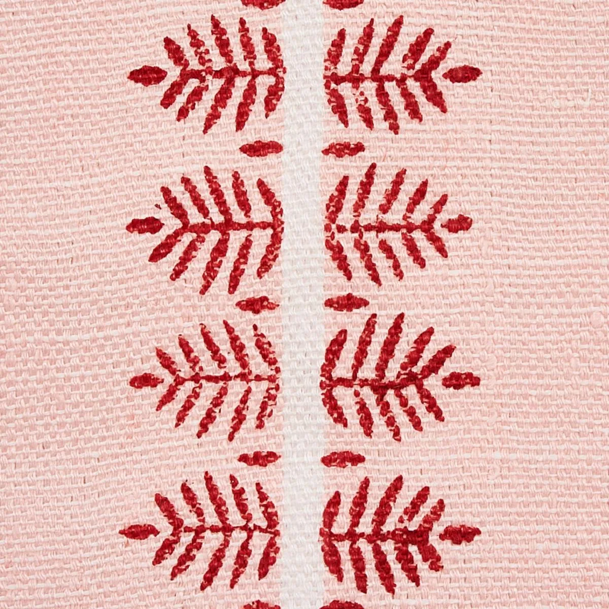 Schumacher 80520 Alva Hand Block Print Blush fabric swatch