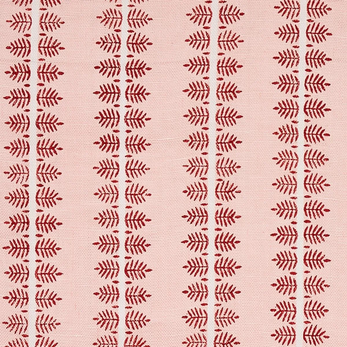 Schumacher 80520 Alva Hand Block Print Blush fabric swatch