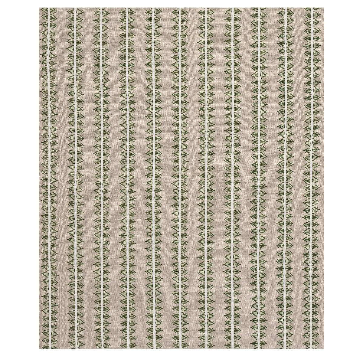 Schumacher 80521 Alva Hand Block Print Green fabric swatch