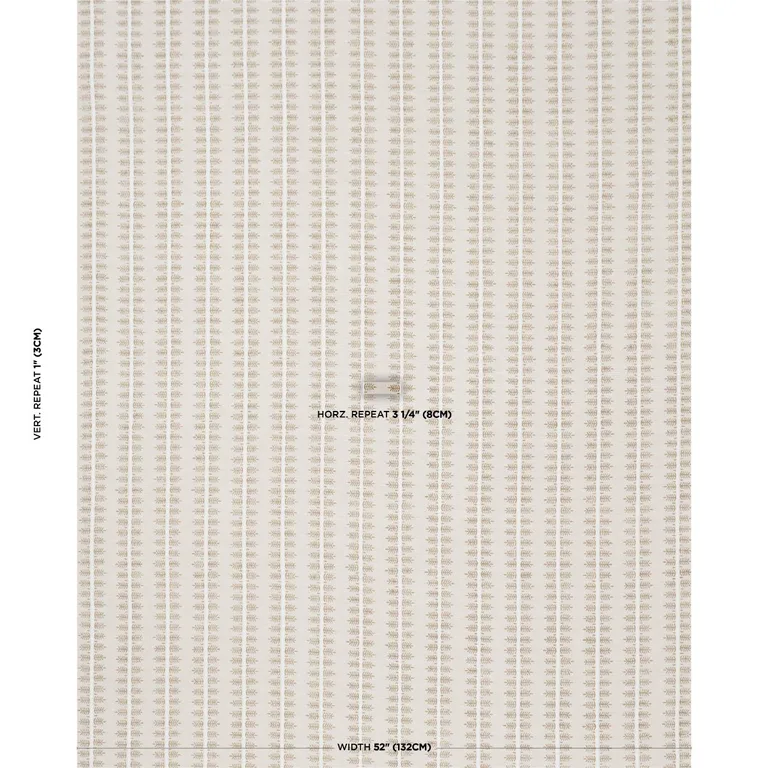 Schumacher 80525 Alva Hand Block Print Ochre fabric swatch