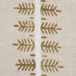 Schumacher 80525 Alva Hand Block Print Ochre fabric swatch