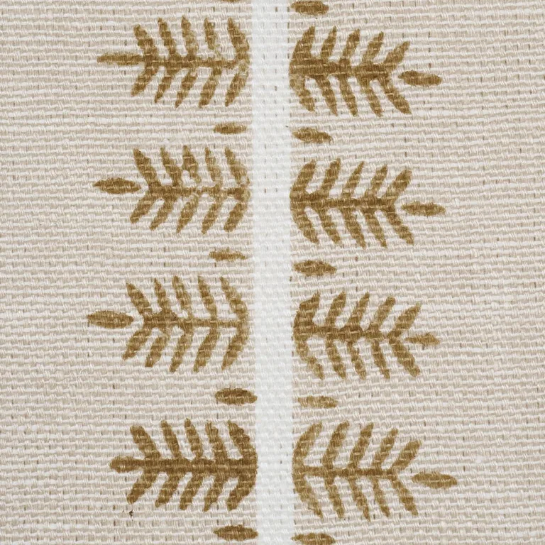 Schumacher 80525 Alva Hand Block Print Ochre fabric swatch