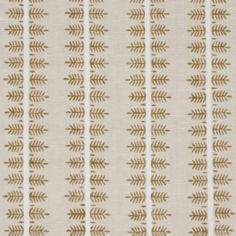 Schumacher 80525 Alva Hand Block Print Ochre fabric swatch