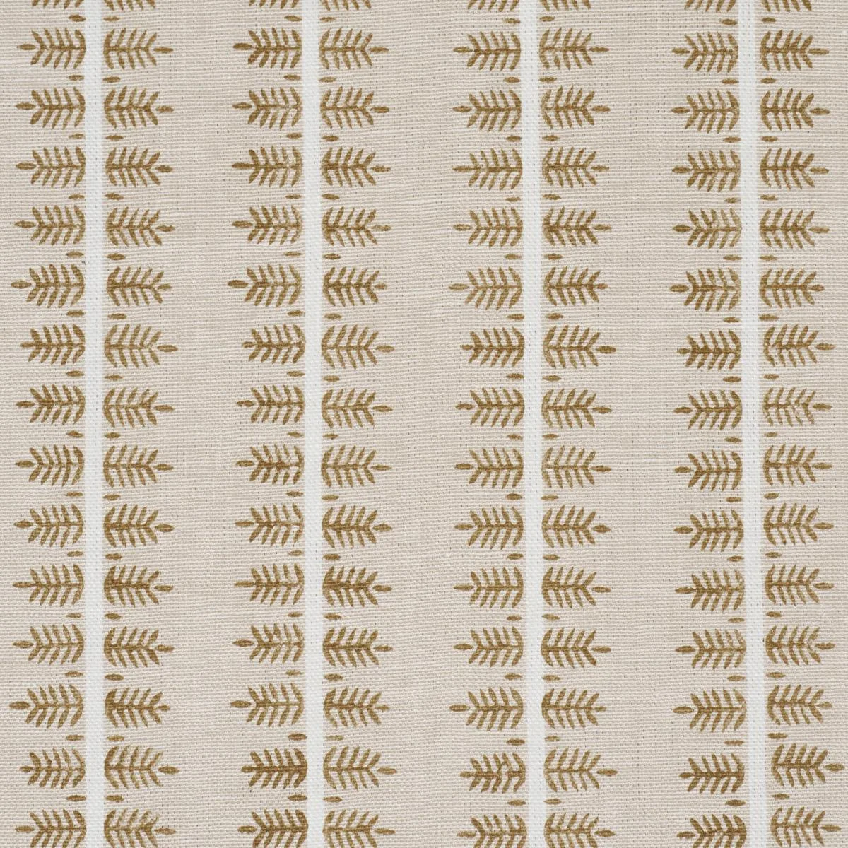 Schumacher 80525 Alva Hand Block Print Ochre fabric swatch