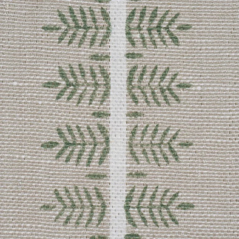 Schumacher 80524 Alva Hand Block Print Olive fabric swatch