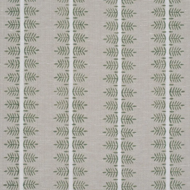 Schumacher 80524 Alva Hand Block Print Olive fabric swatch