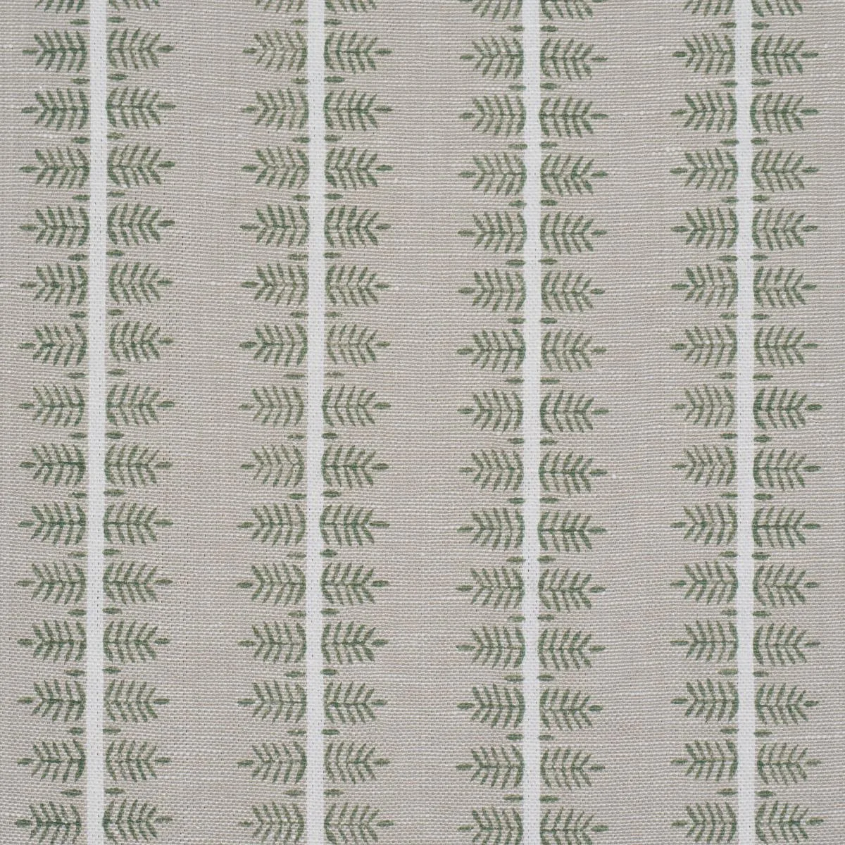 Schumacher 80524 Alva Hand Block Print Olive fabric swatch