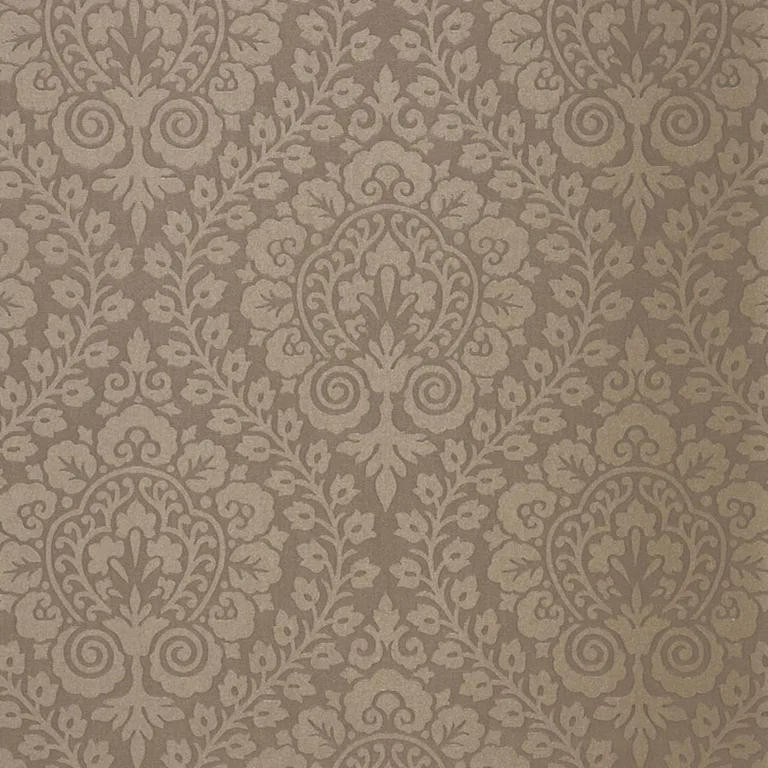 Schumacher 64692 Amalfi Damask Indoor/Outdoor Smoke fabric swatch