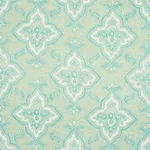 Schumacher 179441 Amalia Medallion Handmade Print Mineral fabric swatch