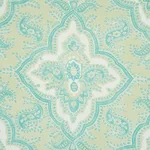 Schumacher 179441 Amalia Medallion Handmade Print Mineral fabric swatch